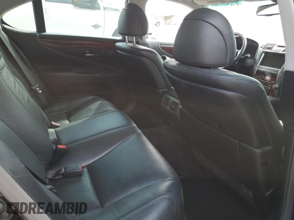 2008 Lexus LS 460 with VIN JTHBL46F985071147, listed as a Copart auction lot 61249795 with 104,373 mi miles and Salvage title. Bid and sale history available at DreamBid. Image 10.