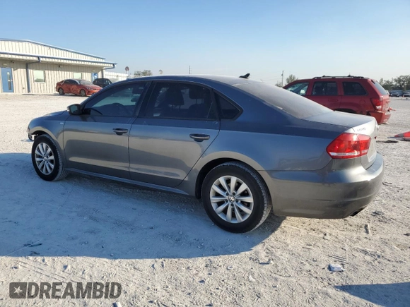 2014 Volkswagen Passat S with VIN 1VWAS7A3XEC101243, listed as a Copart auction lot 43399135 with 103,464 mi miles and Salvage Title. Bid and sale history available at carsss.com. Image 2.
