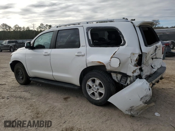 2018 Toyota Sequoia SR5 with VIN 5TDBY5G16JS162016, listed as a Copart auction lot 85428344 with 123,429 mi miles and Salvage Title. Bid and sale history available at carsss.com. Image 2.