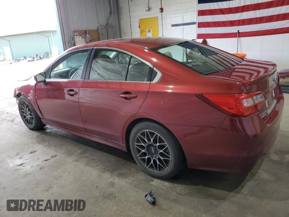 2015 Subaru Legacy 2.5i with VIN 4S3BNAA67F3019641, listed as a Copart auction lot 51665385 with 116,018 mi miles and Salvage Title. Bid and sale history available at DreamBid. Image 2.