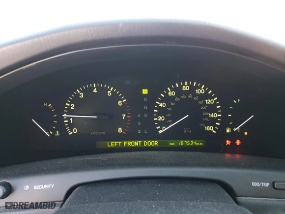 1999 Lexus LS 400 Luxury Sdn with VIN JT8BH28F1X0162282, listed as a Copart auction lot 41640985 with 167,534 mi miles and Clean Title. Bid and sale history available at carsss.com. Image 9.