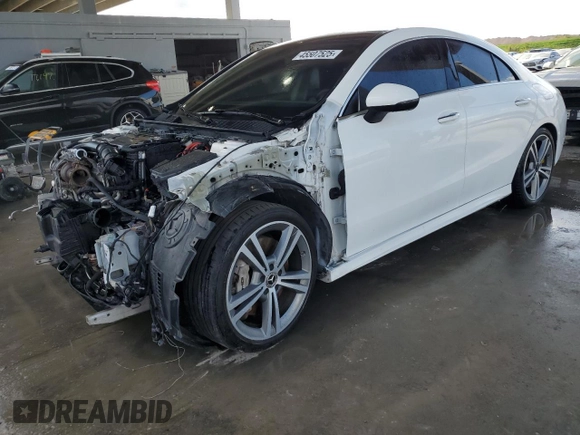 2020 Mercedes-Benz CLA with VIN WDD5J5BB6LN073031, listed as a Copart auction lot 45507525 with 52,747 mi miles and Clean Title. Bid and sale history available at carsss.com. Image 1.