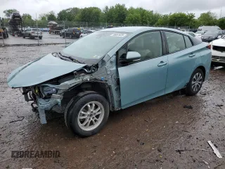 2019 Toyota Prius LE z VIN JTDL9RFU7K3001908, wystawiony jako Copart lot #58657625 z przebiegiem 25 300 mil mil oraz Szkoda całkowita • Salvage title. Historia ofert i sprzedaży dostępna na DreamBid. Obrazek 1.