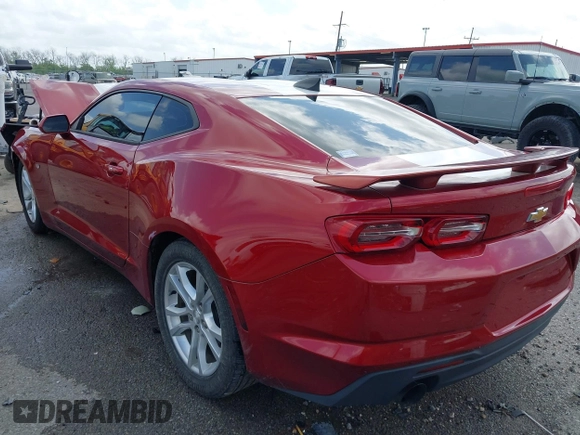 2020 Chevrolet Camaro 1LT with VIN 1G1FB1RX5L0106371, listed as a IAAI auction lot 41935290 with 77,286 mi miles and . Bid and sale history available at DreamBid. Image 3.