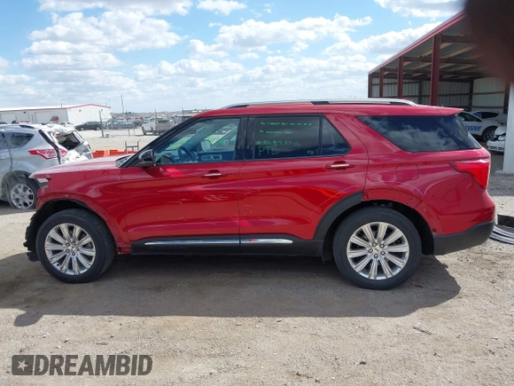 2020 Ford Explorer Limited with VIN 1FMSK8FH8LGC91143, listed as a IAAI auction lot 41998447 with 76,397 mi miles. Bid and sale history available at carsss.com. Image 15.