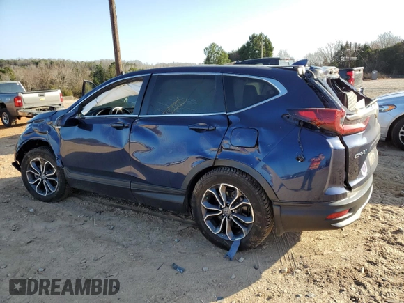 2020 Honda CR-V EX-L with VIN 7FART6H82LE004699, listed as a Copart auction lot 44432635 with Not provided miles and Salvage title. Bid and sale history available at DreamBid. Image 2.