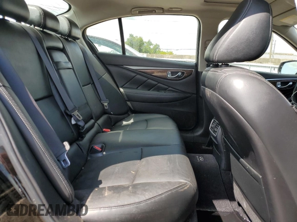 2014 Infiniti Q50 Sport with VIN JN1BV7AR1EM681398, listed as a Copart auction lot 80854494 with 128,127 mi miles and Salvage title. Bid and sale history available at DreamBid. Image 10.