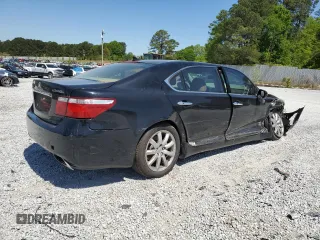 2008 Lexus LS 460 L with VIN JTHGL46F585031637, listed as a Copart auction lot 52797845 with 275,741 mi miles and Salvage title. Bid and sale history available at DreamBid. Image 3.