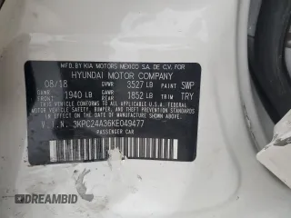 2019 Hyundai Accent SE with VIN 3KPC24A36KE049477, listed as a Copart auction lot 47841845 with 0 mi miles and Salvage Title. Bid and sale history available at carsss.com. Image 13.