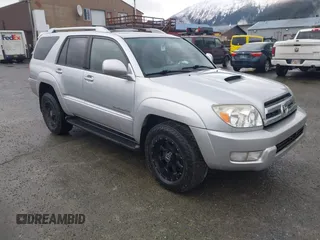 2004 Toyota 4Runner SR5 with VIN JTEBU14R240023681, listed as a IAAI auction lot 41870146 with 214,015 mi miles and . Bid and sale history available at DreamBid. Image 1.