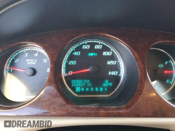 2011 Buick Lucerne CXL Premium with VIN 1G4HJ5EM0BU109350, listed as a Copart auction lot 48419635 with 104,565 mi miles and Salvage Title. Bid and sale history available at carsss.com. Image 9.