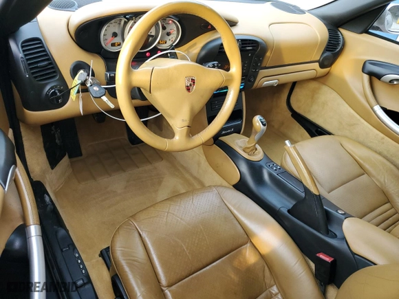 2004 Porsche Boxster S with VIN WP0CB29894U660452, listed as a Copart auction lot 43113455 with 77,786 mi miles and Salvage Title. Bid and sale history available at carsss.com. Image 8.