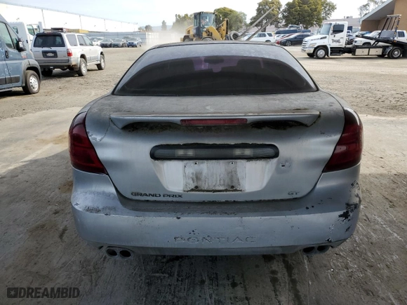 2004 Pontiac Grand Prix GT1 with VIN 2G2WP542141213455, listed as a Copart auction lot 43248645 with 154,593 mi miles and Clean Title. Bid and sale history available at carsss.com. Image 6.