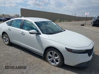 2024 Honda Accord LX z VIN 1HGCY1F24RA013749, wystawiony jako IAAI lot #42199745 z przebiegiem 17 455 mil mil oraz . Historia ofert i sprzedaży dostępna na DreamBid. Obrazek 1.