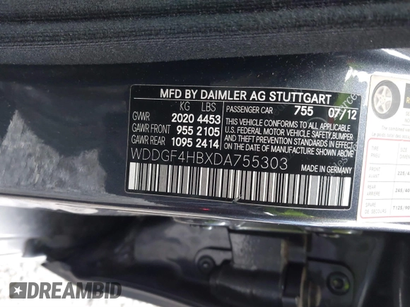 2013 Mercedes-Benz C 250 Sport z VIN WDDGF4HBXDA755303, wystawiony jako IAAI lot #41898828 z przebiegiem 119 836 mil mil oraz . Historia ofert i sprzedaży dostępna na DreamBid. Obrazek 9.