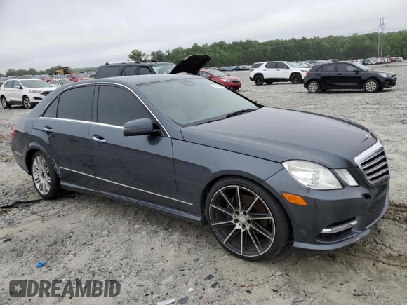 2013 Mercedes-Benz E 350 Luxury with VIN WDDHF5KB0DA754471, listed as a Copart auction lot 56105385 with 110,417 mi miles and Salvage title. Bid and sale history available at DreamBid. Image 4.