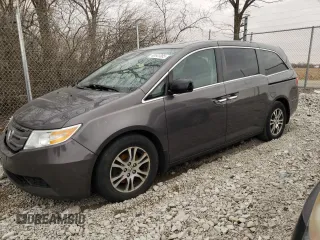 2013 Honda Odyssey EX-L with VIN 5FNRL5H68DB044162, listed as a Copart auction lot 49541385 with 262,550 mi miles and Clean Title. Bid and sale history available at carsss.com. Image 1.