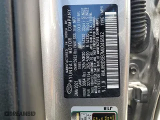 2021 Genesis GV80 with VIN KMUHBDSB7MU046892, listed as a Copart auction lot 60684384 with 44,801 mi miles and Salvage Title. Bid and sale history available at carsss.com. Image 13.