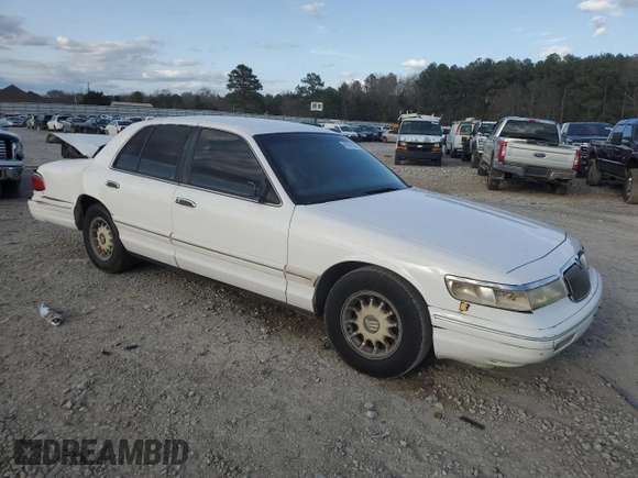 1997 Mercury Grand Marquis LS with VIN 2MELM75W6VX626800, listed as a Copart auction lot 48262195 with 189,556 mi miles and Salvage Title. Bid and sale history available at DreamBid. Image 4.