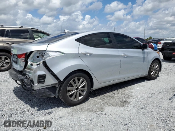 2014 Hyundai Elantra SE with VIN 5NPDH4AE4EH494143, listed as a Copart auction lot 64726195 with 65,050 mi miles and Salvage title. Bid and sale history available at DreamBid. Image 3.