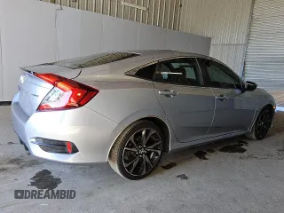 2020 Honda Civic Sedan Sport with VIN 2HGFC2F83LH562695, listed as a Copart auction lot 44449735 with 230,084 mi miles and Clean Title. Bid and sale history available at carsss.com. Image 3.