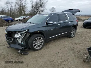 2018 Chevrolet Traverse Premier z VIN 1GNERKKW8JJ150305, wystawiony jako Copart lot #51437915 z przebiegiem 153 751 mil mil oraz Nie do naprawy • Non repairable. Historia ofert i sprzedaży dostępna na DreamBid. Obrazek 1.