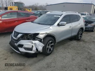 2019 Nissan Rogue SV with VIN KNMAT2MT8KP528665, listed as a Copart auction lot 47090495 with 114,888 mi miles and Salvage Title. Bid and sale history available at carsss.com. Image 1.