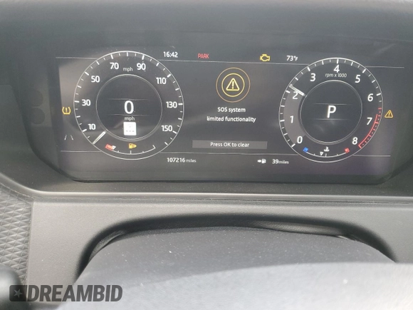 2018 Land Rover Range Rover Velar S with VIN SALYB2RX2JA762386, listed as a Copart auction lot 54161575 with 107,216 mi miles and Clean Title. Bid and sale history available at carsss.com. Image 9.