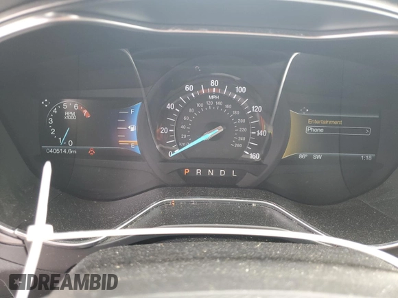 2017 Ford Fusion SE with VIN 3FA6P0H78HR410621, listed as a Copart auction lot 56166245 with 40,514 mi miles and Salvage title. Bid and sale history available at DreamBid. Image 9.