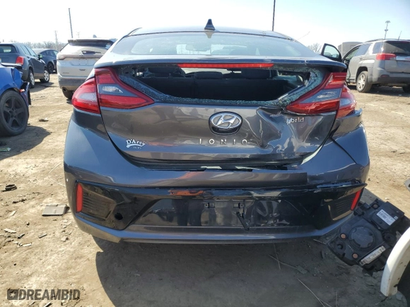 2019 Hyundai Ioniq Hybrid SEL with VIN KMHC75LC8KU111060, listed as a Copart auction lot 47705195 with 132,863 mi miles and Salvage Title. Bid and sale history available at carsss.com. Image 6.