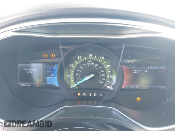 2013 Ford Fusion SE with VIN 3FA6P0HR7DR109575, listed as a IAAI auction lot 41735010 with 83,859 mi miles. Bid and sale history available at carsss.com. Image 7.
