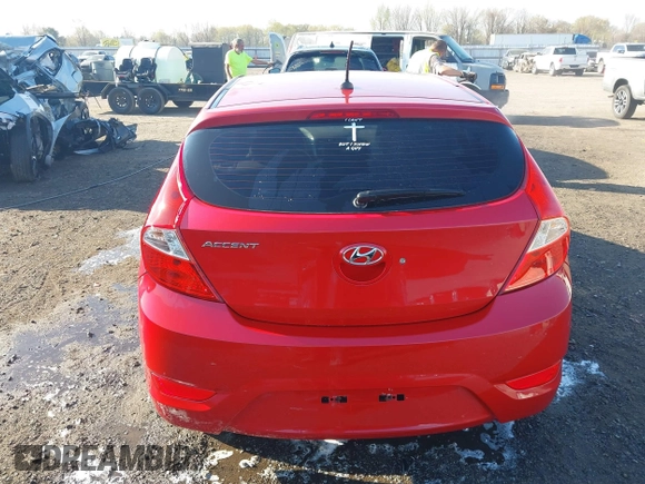 2015 Hyundai Accent GS with VIN KMHCT5AE9FU198103, listed as a IAAI auction lot 41876046 with 84,485 mi miles. Bid and sale history available at carsss.com. Image 16.