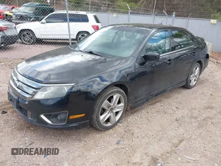 2012 Ford Fusion SPORT with VIN 3FAHP0KC9CR167621, listed as a IAAI auction lot 41872962 with 178,606 mi miles. Bid and sale history available at carsss.com. Image 2.