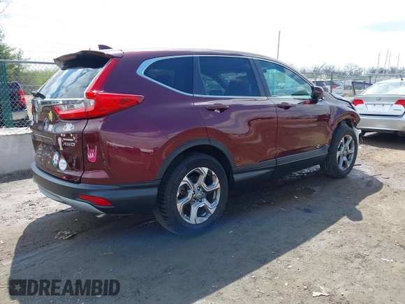 2017 Honda CR-V EX-L with VIN 2HKRW2H85HH621583, listed as a IAAI auction lot 41917850 with 62,070 mi miles. Bid and sale history available at carsss.com. Image 4.