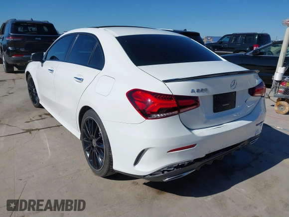 2021 Mercedes-Benz A 220 with VIN W1K3G4EB2MJ297109, listed as a IAAI auction lot 41637260 with 67,309 mi miles and . Bid and sale history available at DreamBid. Image 3.