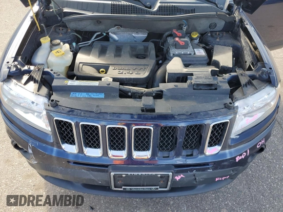 2012 Jeep Compass Sport with VIN 1C4NJDBB0CD623897, listed as a Copart auction lot 53256855 with 118,891 mi miles and Salvage Title. Bid and sale history available at carsss.com. Image 12.