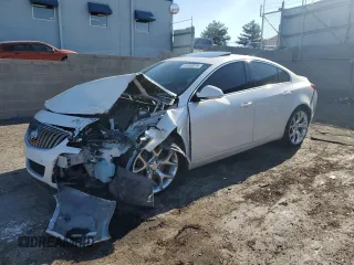 2015 Buick Regal GS with VIN 2G4GT5GX9F9200018, listed as a Copart auction lot 61553874 with 114,221 mi miles and Salvage Title. Bid and sale history available at carsss.com. Image 1.