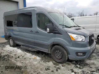 2022 Ford Transit Passenger XL with VIN 1FBAX2C88NKA69872, listed as a Copart auction lot 89361645 with 31,336 mi miles and Clean Title. Bid and sale history available at DreamBid. Image 4.