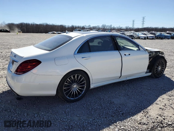 2017 Mercedes-Benz S 550 with VIN WDDUG8CB4HA287640, listed as a Copart auction lot 44712825 with 54,918 mi miles and Salvage Title. Bid and sale history available at carsss.com. Image 3.