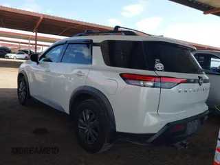 2022 Nissan Pathfinder SV with VIN 5N1DR3BA5NC238362, listed as a IAAI auction lot 42078962 with 59,533 mi miles and . Bid and sale history available at DreamBid. Image 3.