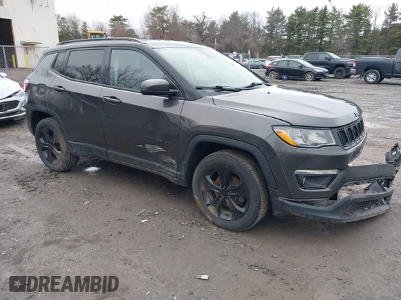 2020 Jeep Compass Latitude with VIN 3C4NJDBB5LT209864, listed as a IAAI auction lot 41793397 with 95,018 mi miles and . Bid and sale history available at DreamBid. Image 1.