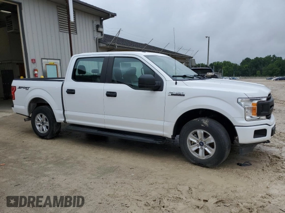 2018 Ford F-150 XL with VIN 1FTEW1EP9JFE79193, listed as a Copart auction lot 60626665 with 125,608 mi miles and Clean title. Bid and sale history available at DreamBid. Image 4.