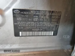 2011 Hyundai Elantra GLS with VIN 5NPDH4AE2BH019084, listed as a Copart auction lot 54944995 with 240,202 mi miles and Clean Title. Bid and sale history available at carsss.com. Image 12.
