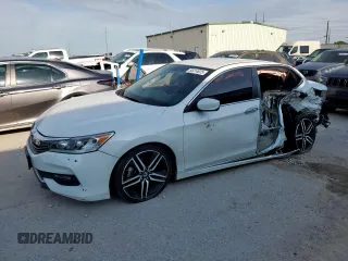 2016 Honda Accord Sport z VIN 1HGCR2F56GA145003, wystawiony jako Copart lot #55414625 z przebiegiem 106 640 mil mil oraz Szkoda całkowita • Salvage title. Historia ofert i sprzedaży dostępna na DreamBid. Obrazek 1.