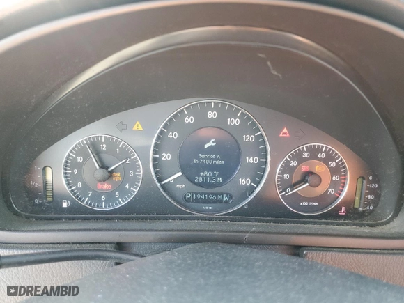 2003 Mercedes-Benz CLK-Class 3.2L with VIN WDBTJ65J03F062500, listed as a Copart auction lot 46265555 with 194,196 mi miles and Salvage Title. Bid and sale history available at carsss.com. Image 9.