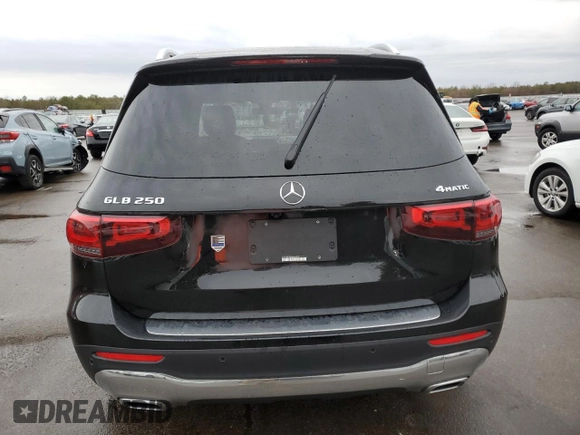 2022 Mercedes-Benz GLB with VIN W1N4M4HB8NW245953, listed as a Copart auction lot 36341273 with 0 mi miles. Bid and sale history available at carsss.com. Image 6.