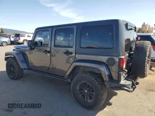 2017 Jeep Wrangler Unlimited Sahara with VIN 1C4BJWEG7HL618442, listed as a Copart auction lot 44628985 with 66,582 mi miles and Salvage Title. Bid and sale history available at carsss.com. Image 2.