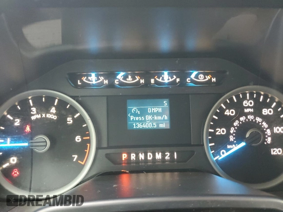 2017 Ford F-150 XL with VIN 1FTEX1EP9HKC44209, listed as a Copart auction lot 49645355 with 136,400 mi miles and Salvage Title. Bid and sale history available at carsss.com. Image 9.