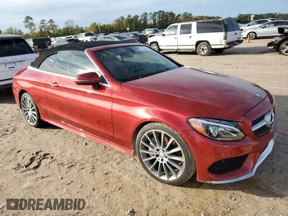2017 Mercedes-Benz C 300 with VIN WDDWK4JB2HF430767, listed as a Copart auction lot 83460074 with Not Provided miles and Salvage Title. Bid and sale history available at DreamBid. Image 4.