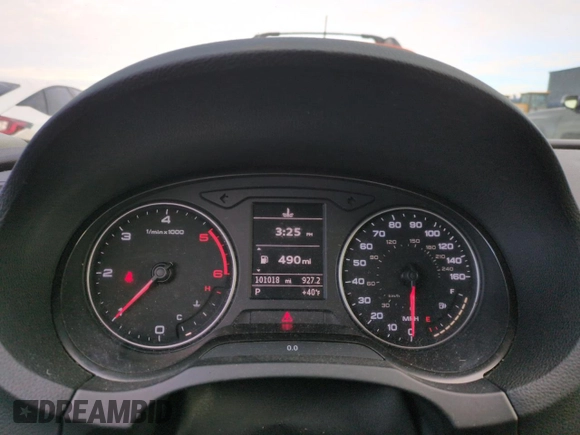 2015 Audi A3 Premium with VIN WAUAJGFF2F1032504, listed as a Copart auction lot 88270145 with 101,018 mi miles and Salvage title. Bid and sale history available at DreamBid. Image 9.